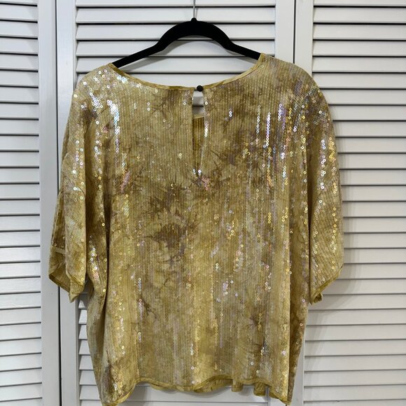 Pilcro by Anthropologie Sequin Top NWT Size Large, Holiday Parties & Nights Out - Picture 3 of 13